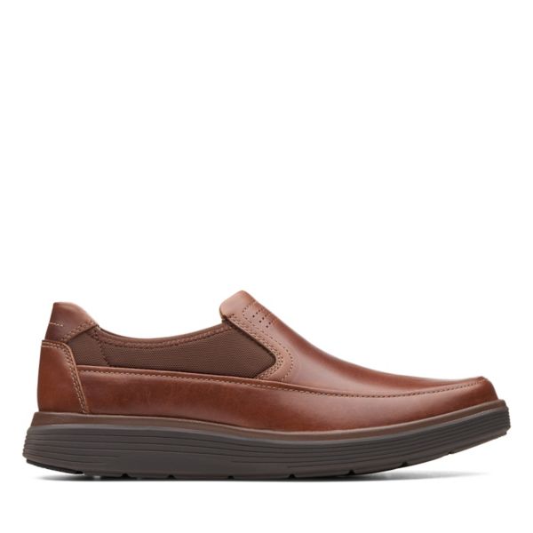 Clarks Mens Un Abode Go Loafers Dark Brown | CA-4023516